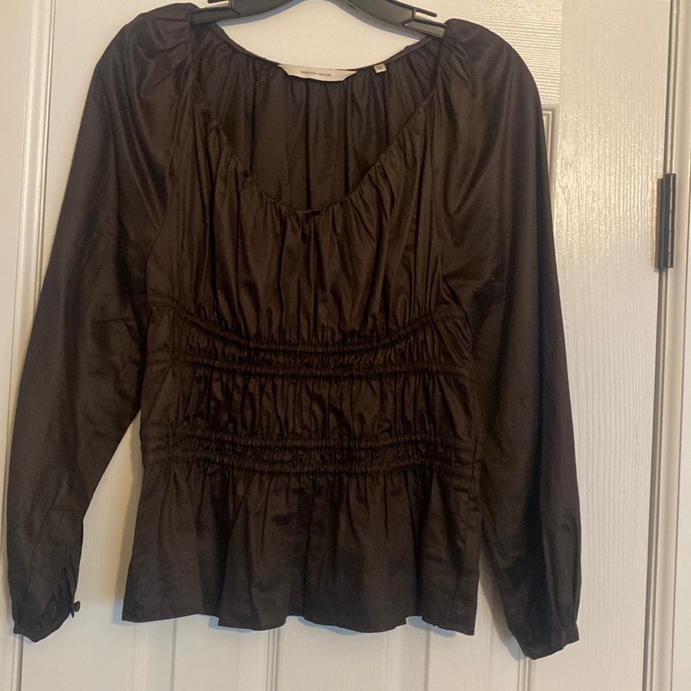Like new smocked waist Rebecca Taylor top